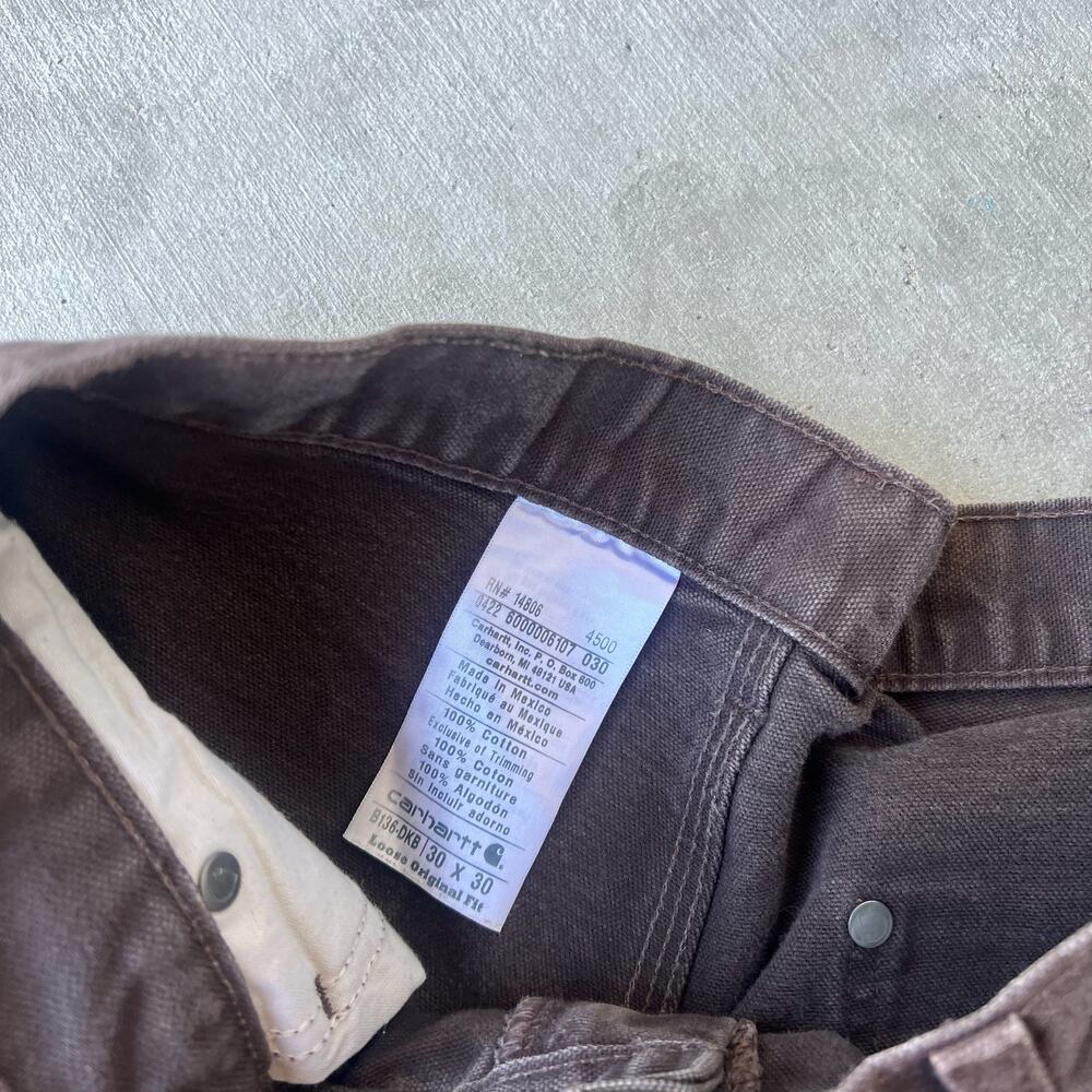 Carhartt brown double knee work wear carpenter pants - Picture 7 of 9